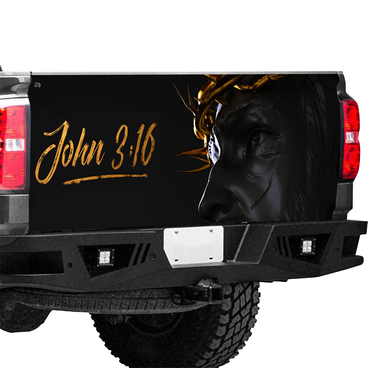 Petthouse | Jesus Christ Tailgate Wrap Christ God Tailgate Cover Christian Car Decal Car Accessories