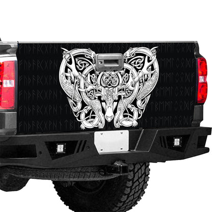 Petthouse | Celtic Deer Tattoo Tailgate Wrap Decal Deer Celtic Sticker Truck Decoration