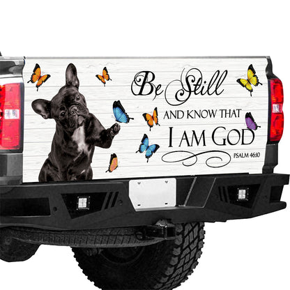 Petthouse | French Bulldog Tailgate Wraps For Trucks Dog With Butterflies Tailgate Sticker For Dog Lovers