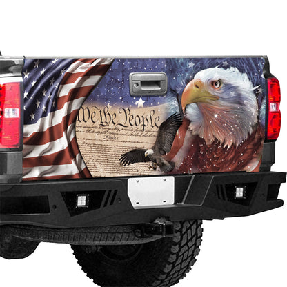 Petthouse | American Veteran Soldier Army Military Tailgate Wrap Decal Us Eagle Sticker Truck Decoration