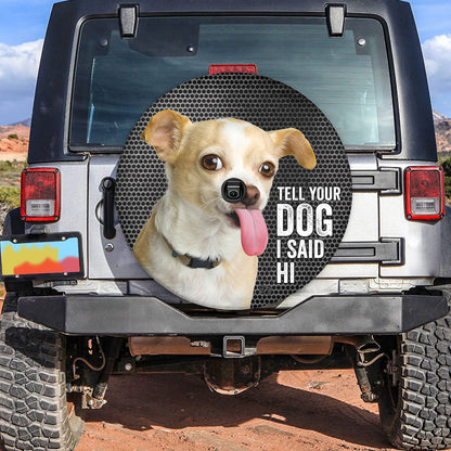 Petthouse | Funny Dog Spare Tire Cover Chihuahua Wheel Cover For Car Waterproof Spare Tire Cover Camping