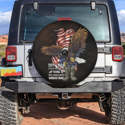 Petthouse | Dd 214 Spare Tire Cover Bald Eagle Tire Wheel Protector American Pride Truck Cover Veterans