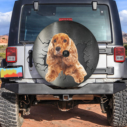 Petthouse | English Cocker Spaniel Portable Wheel Bags Dog Crack Printed Universal Fit Tires For Dog Lovers