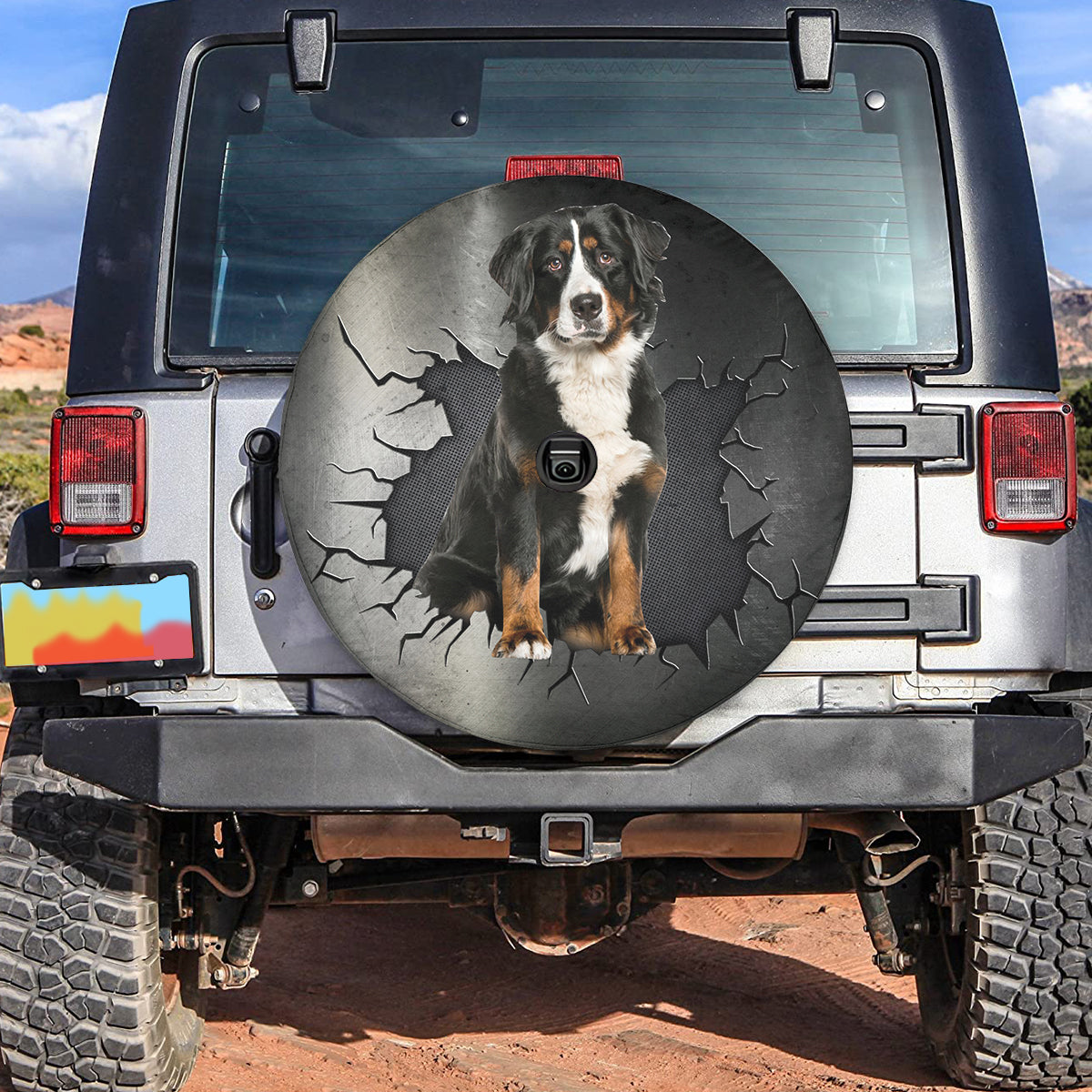 Petthouse | Bernese Mountain Waterproof Spare Tire Cover Durable Dog Wheel Cover Bernese Dog Owner Gift Ideas