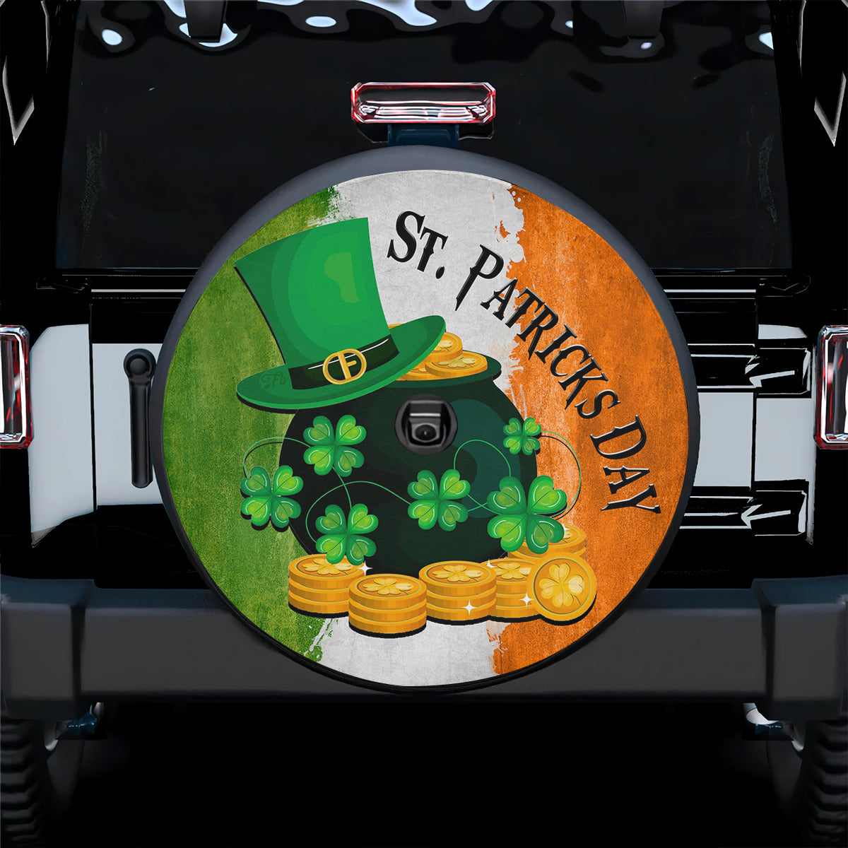 Petthouse | St Patrick Day Spare Tire Cover Patrick Lucky Coin Irish Family Gifts Decor Car