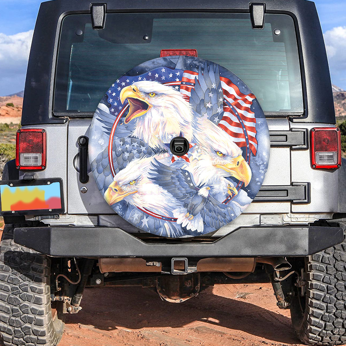 Petthouse | American Eagle Spare Tire Cover Accessories Us Eagle Bird Truck Decoration 4th Of July Gift