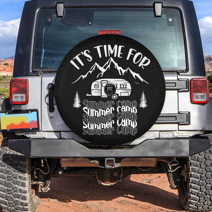 Petthouse | Its's Time For Summer Camp Spare Tire Cover Car Accessory Mountain Camper Tire Cover Spare