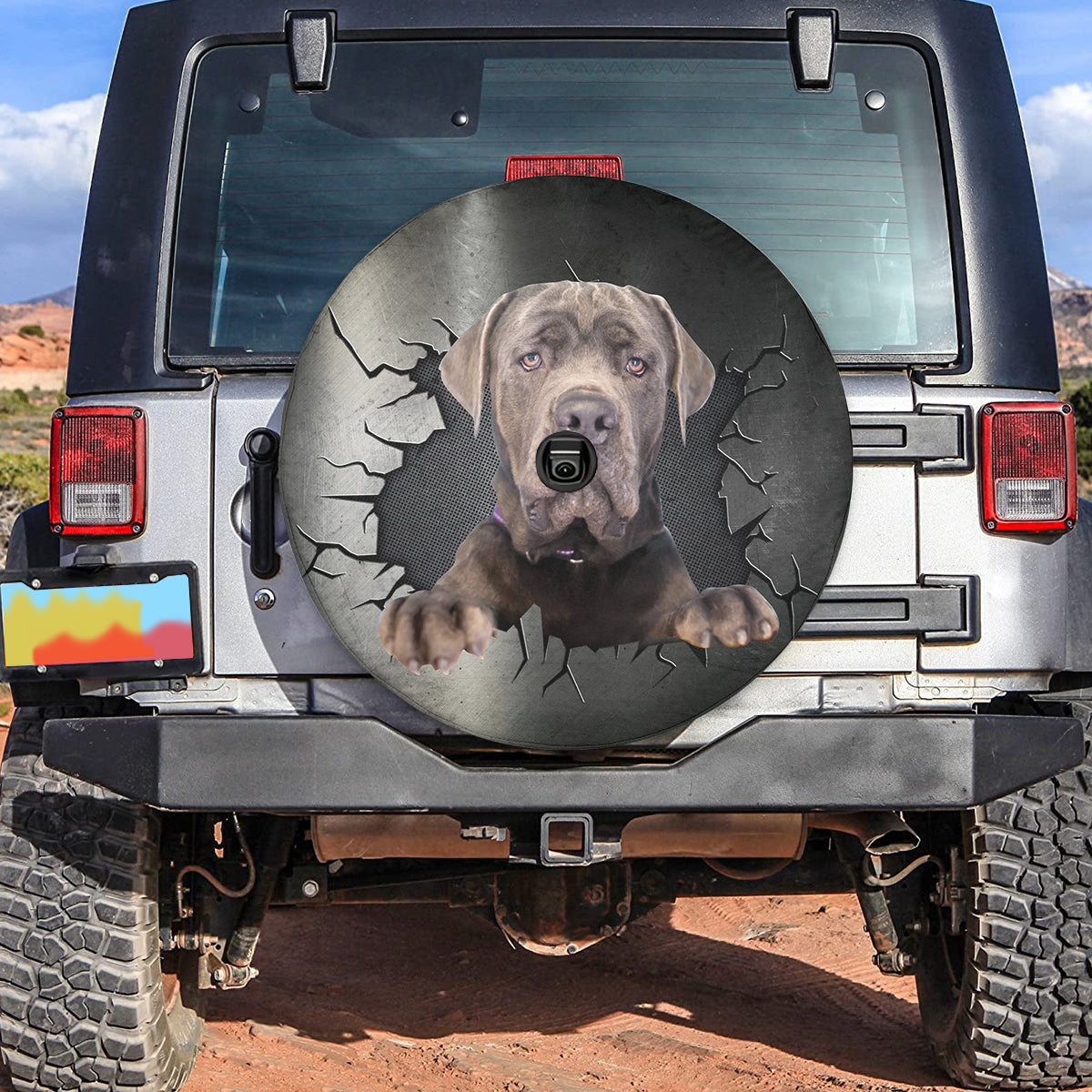 Petthouse | Spare Tire Cover Cane Corso Weather Resistant Universal Fit Truck For Dog Lovers Fun