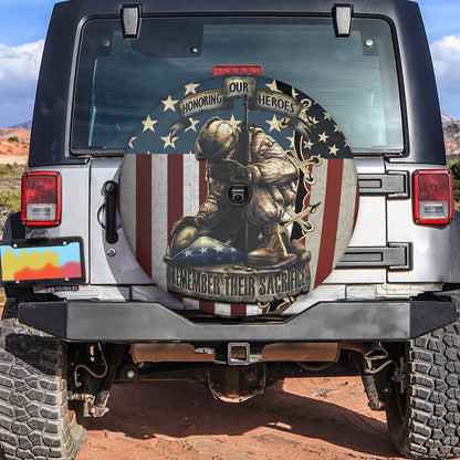 Petthouse | American Veteran Remember Their Sacrifice Spare Tire Cover Memorial Day Decor Truck Decor