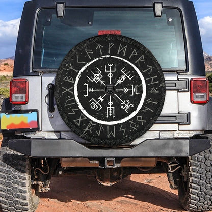 Petthouse | Viking Spare Tire Cover Viking Compass Tattoo Design Viking Gift Wheel Cover Waterproof