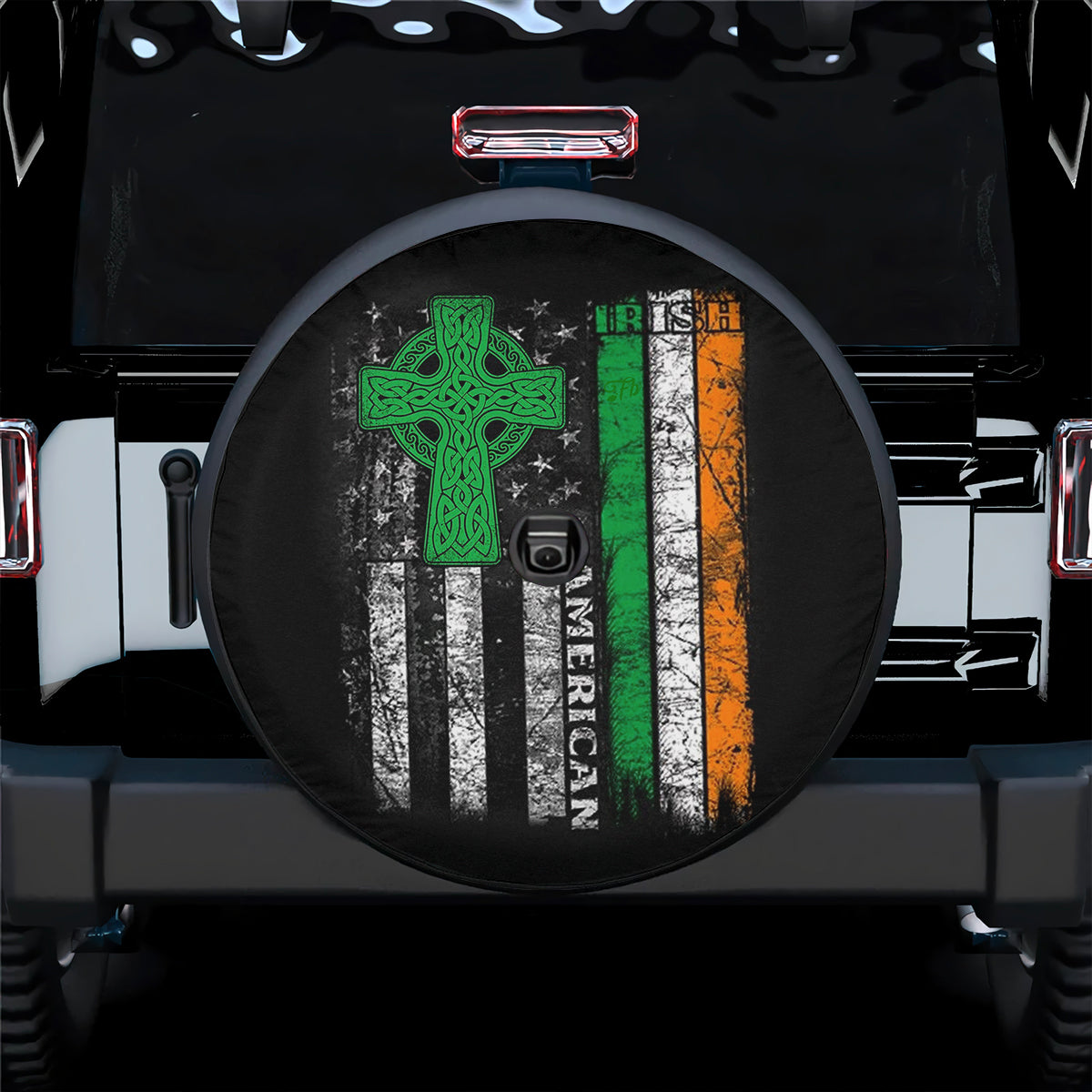 Petthouse | Irish Celtic Cross Spare Wheel Cover Irish American Irish By Blood Decor Car  Spare Tire Cover