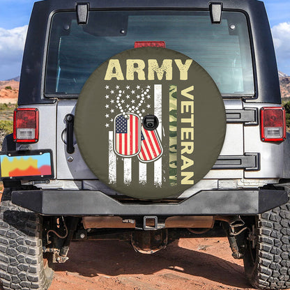 Petthouse | American Army Veteran Camouflage Spare Tire Cover Veteran's Day Decor Memorial Day Freedom Day Gift