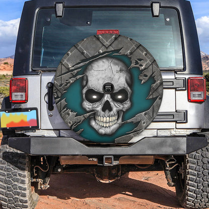 Petthouse | Skull Spare Tire Cover Halloween Skeleton Bone Wheel Tire Cover Gifts For Boyfriends