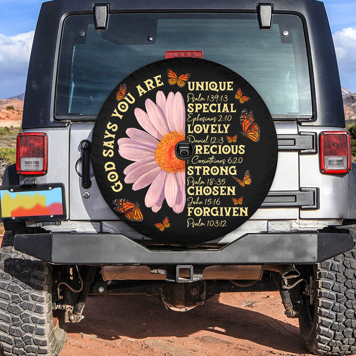 Petthouse | God Say You Are Spare Tire Cover Jesus Believer Tire Protector Christian Gifts Spare Wheel Cover