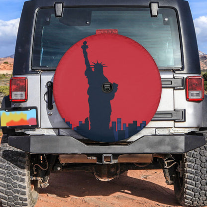 Petthouse | Statue Of Liberty American Spare Tire Cover Happy 4th Of July Independence Day Car Accessory