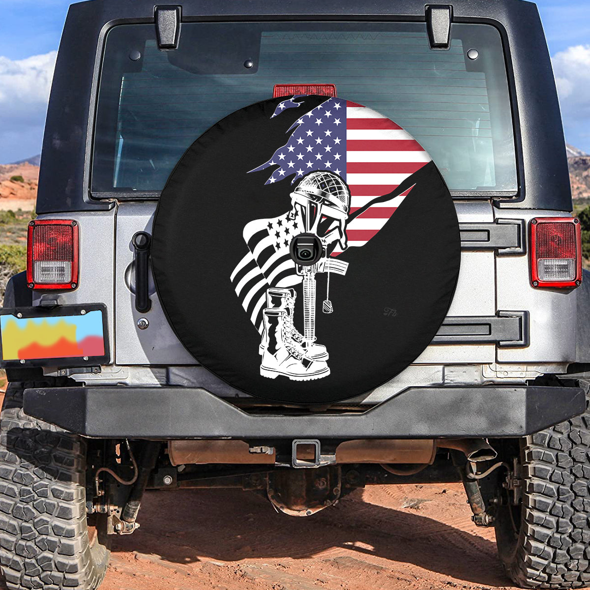 Petthouse | Veterans Day 2023 Spare Tire Cover Independence Day Tire Protector Memorial Day Gift Gratitude