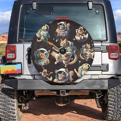 Petthouse | Astronaut Cat Space Spare Tire Cover Happy International Cat Day Gift For Astronaut Truck Decor