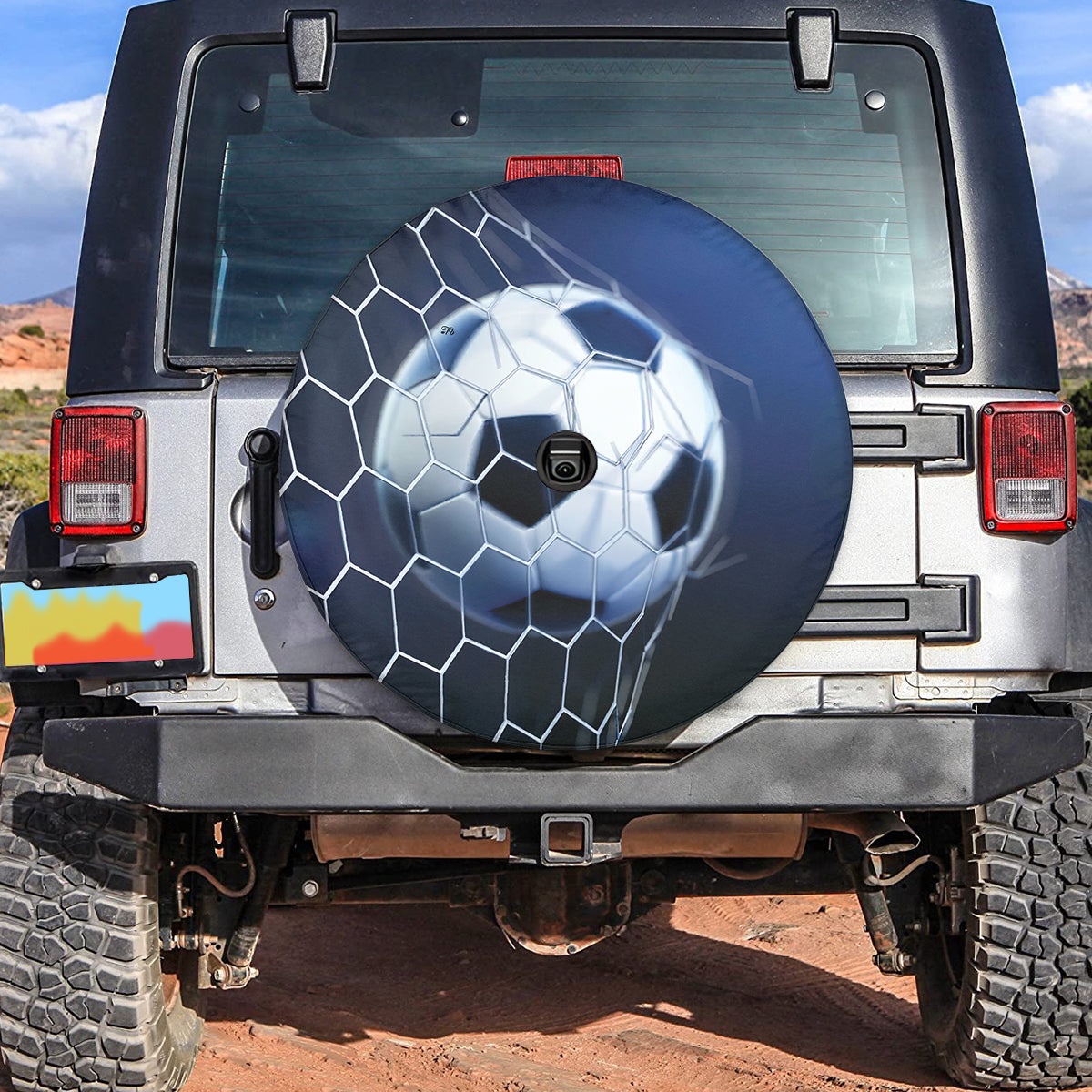 Petthouse | Football Goal With Net Spare Tire Cover Football Players Birthday Gifts Car Accessories