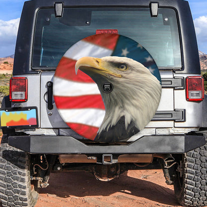 Petthouse | Eagle Spare Tire Cover American Tire Wrap America Symbol Tire Cover Patriot Car Decoration