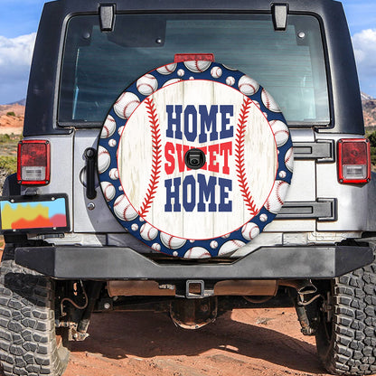 Petthouse | Home Sweet Home Spare Tire Cover Baseball Pattern Wheel Cover Waterproof Baseball Sport Player Gift