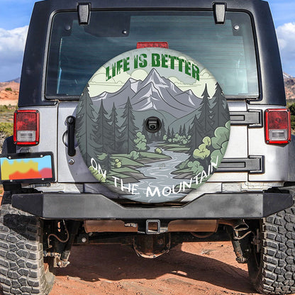 Petthouse | Mountain Landscape Adventure Spare Tire Cover Life Is Better On The Mountain Truck Decoration