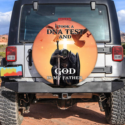 Petthouse | God Spare Tire Cover God Is My Father Tire Cover Christ Knight Tire Wrap Christ Car Decoration