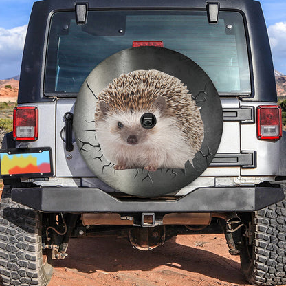 Petthouse | Camping Spare Tire Cover Hedgehog Weatherproof Universal Wheel Tire Covers For Animal Lovers