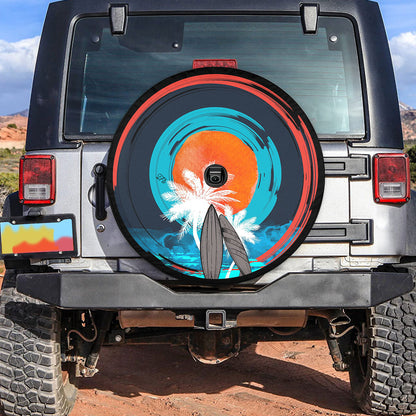 Petthouse | Surfing Summer Beach Spare Tire Cover Beach Landscape Truck Decoration Surfers Gift