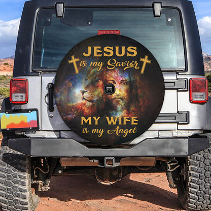 Petthouse | Jesus Christ Lion Of Judah Spare Tire Cover Jesus Is My Savior Holy Bible Wheel Cover For Car