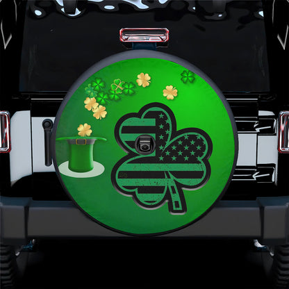 Petthouse | Clover Spare Tire Cover American Clover Tire Cover Irish Tire Wrap St Patrick's Day Gift