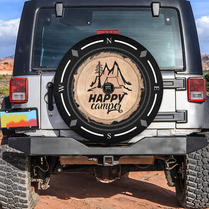 Petthouse | Happy Camper Spare Tire Cover Mountain Tire Wheel Protector \ncompass Trailer Tire Cover