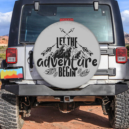 Petthouse | Let The Adventure Begin Spare Tire Cover Camping Weatherproof Wheel Protectors Car Accessories