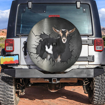 Petthouse | Black Baby Goat Durable Tire Protector Farm Animal Inside Crack Truck Cover Farmer Fun Car Decor