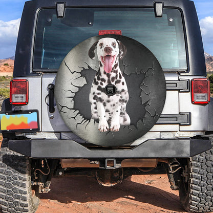 Petthouse | Spare Tire Cover Dalmatian Dog Corrosion Protection Wheel Covers For Trucks Dog Lover Funny