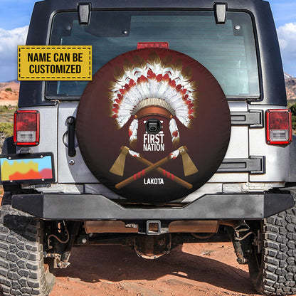 Petthouse | The First Nation Spare Tire Cover Custom Name Tire Cover American Tribal Wheel Cover Accessories