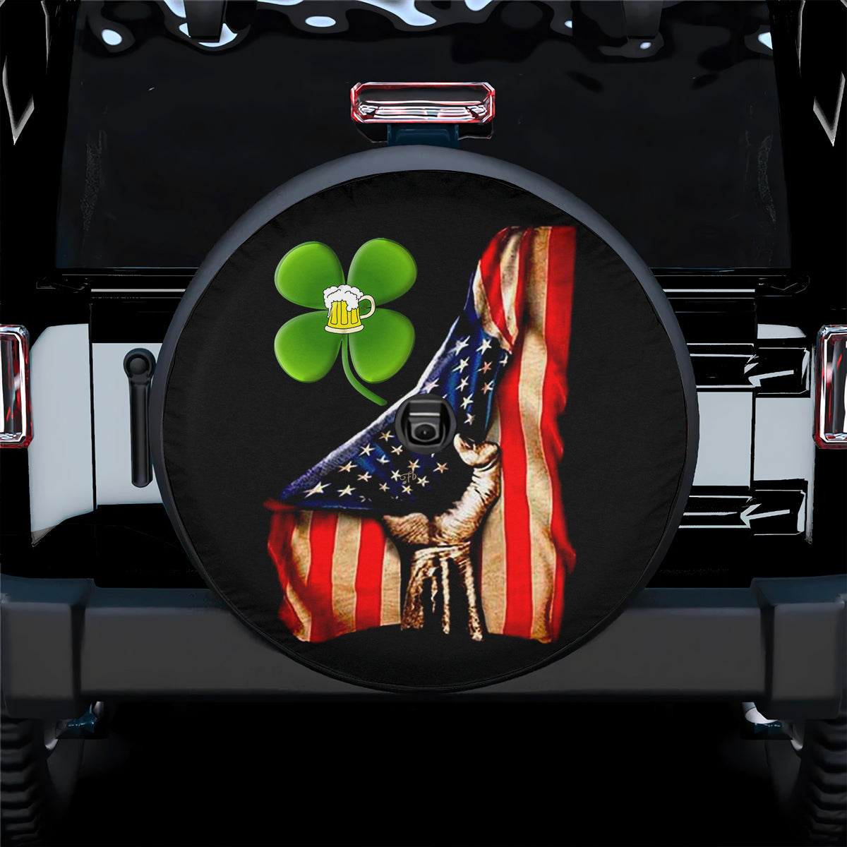 Petthouse | Christian Spare Tire Cover Religious Tire Cover Clover Tire Wrap Jesus Tire Cover Car Decor