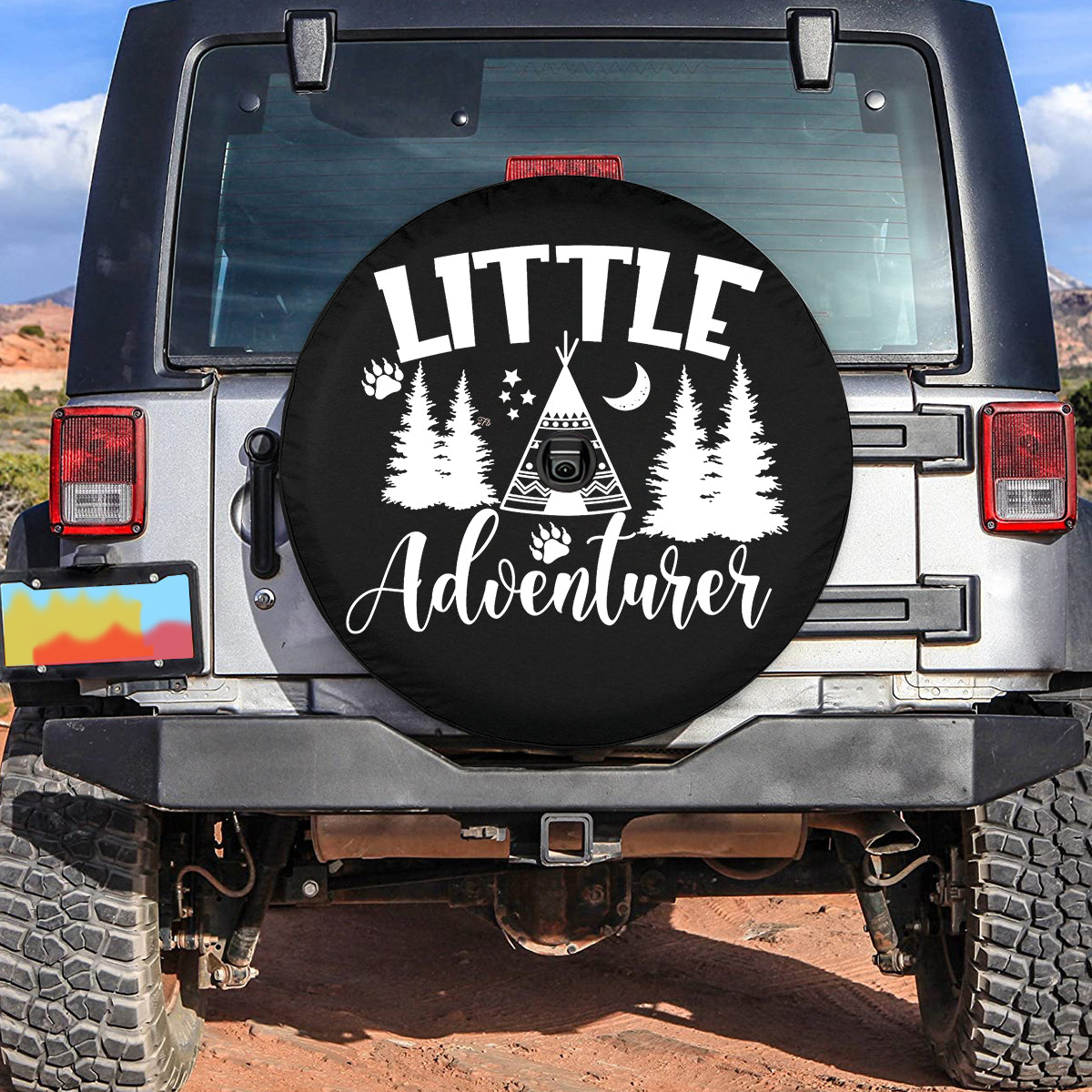 Petthouse | Little Adventure Camping Tire Cover Camper Car Accessories Camping Lover Wheel Cover Gift Ideas