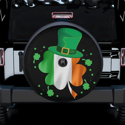 Petthouse | Ireland Holiday Spare Tire Cover Happy St Patrick Day Tire Cover Clover Pattern Wrap Car Decor