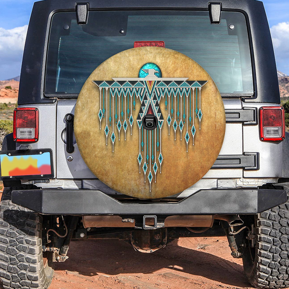 Petthouse | Native Style Thunderbird Decorative Spare Tire Cover Native Gift Decor Car