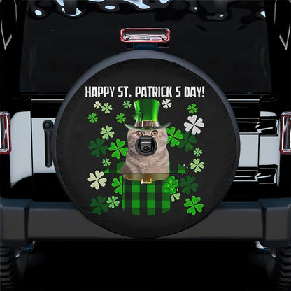 Petthouse | Cat Cute Spare Tire Cover St Patricks Day Decor Wheel Cover Car Accessories Cat Lover Gifts Men