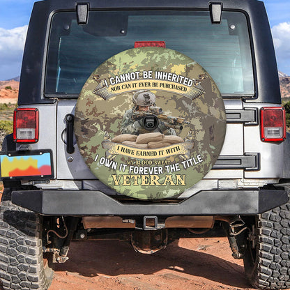 Petthouse | Veteran Camouflage Spare Tire Cover Veteran's Day Memorial Day Decor Grandpa Daddy Husband Gift