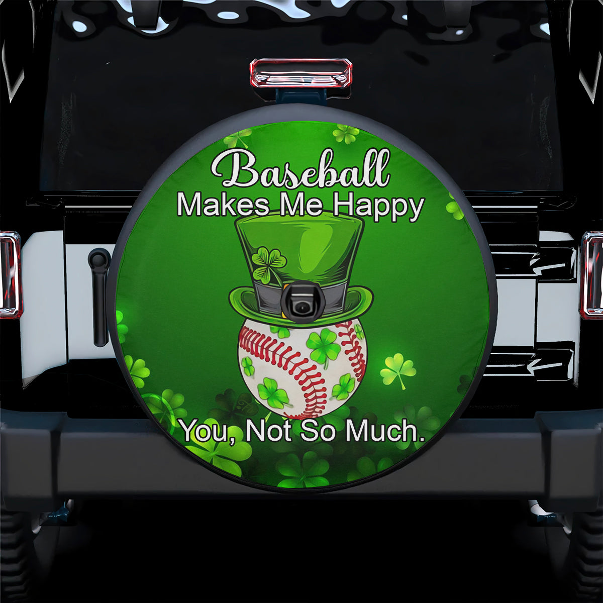 Petthouse | Baseball Patrick Day Hat Spare Wheel Cover Baseball Makes Me Happy Baseball Player Gift Spare Tire Cover