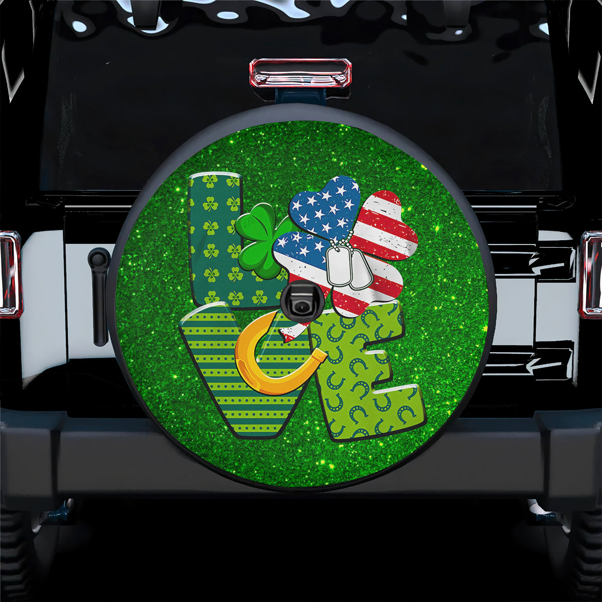 Petthouse | Love Saint Patrick Day Irish In My Vein Spare Tire Cover Universal Fits Tire Patty Day Gift