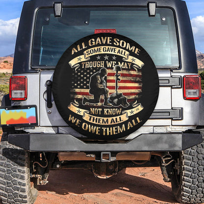 Petthouse | American Flag Veteran Spare Tire Cover All Gave Some Some Gave All