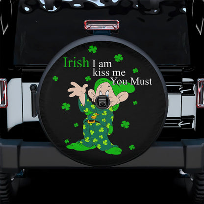 Petthouse | Patrick Day Gnome Spare Tire Cover Patty Day Green Clover Irish I Am Kiss Me Irish Family Gifts