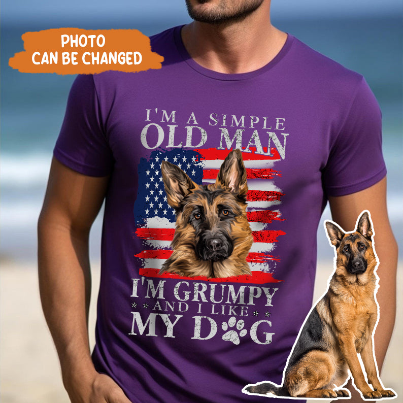 Petthouse | Personalized Dog I'm An Old Man With My Dog Shirt, Father's Day For Dog Dad Dog Owner