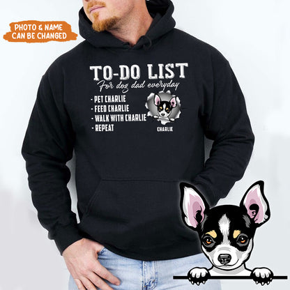 Petthouse Customized Dog Men, Dog Dad To Do List Men Novelty Shirt, International Dog Father Gift