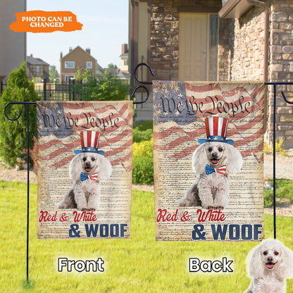 Petthouse | Personalized Dog Photo Flag For Dog Lover Dog Dad Dog Mom, Dog Flag, Love Dog Flag, 4th July Flag