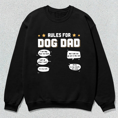 Petthouse | Personalized Dog Rules For Dog Parent Shirt, Funny For Dog Dad Dog Lover Dog Owner