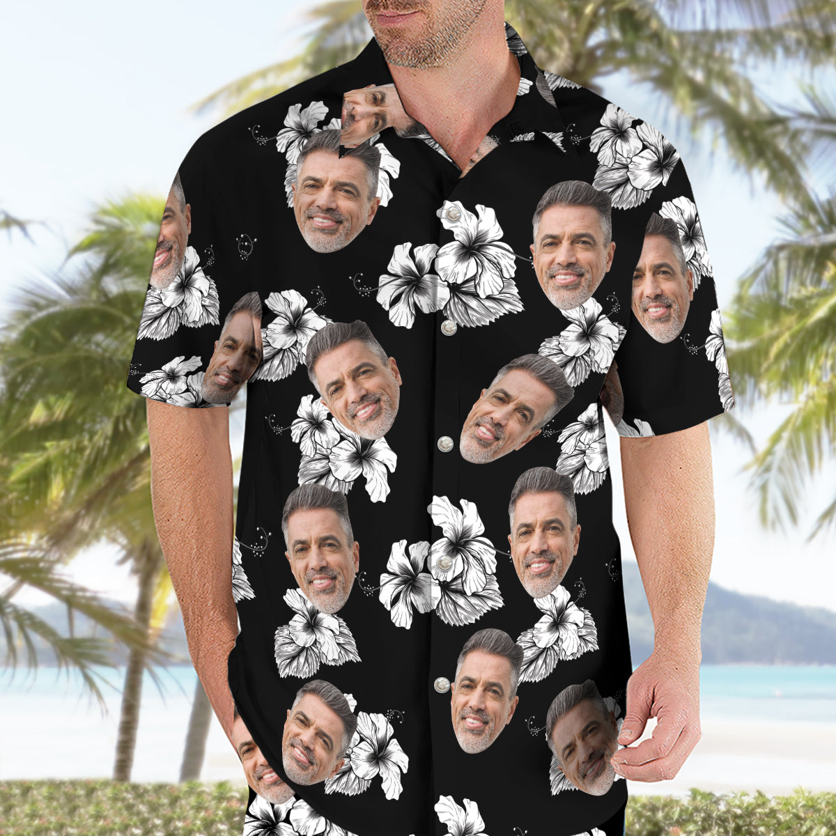 Petthouse | Custom Pattern Black Hibiscus Hawaiian Shirts For Men Women, Summer Hawaiian Shirt, Family Hawaiian Shirt